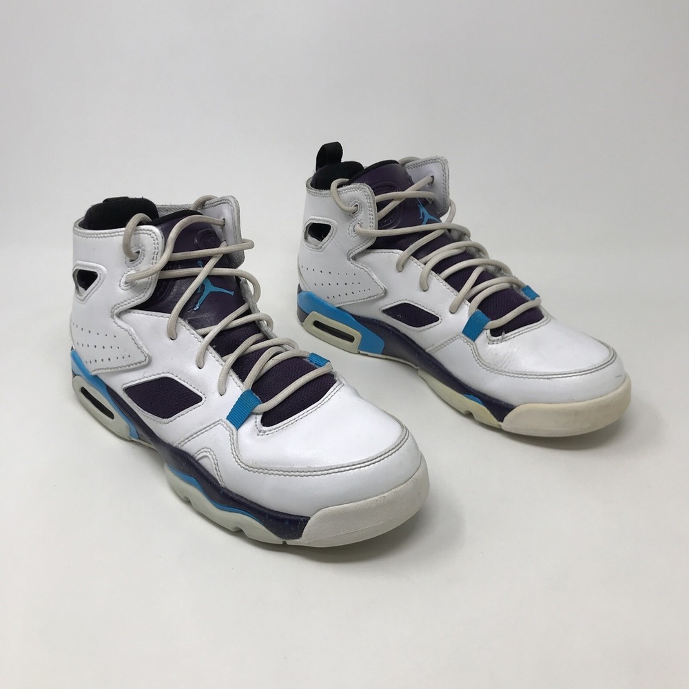 Jordan Fltclb '91 BG (gs) sz 5.5y White/Blue Lagoon/Grand Purple 555472-105